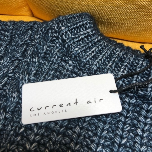 Current Air Crew Neck Fringe Cable Sweater - Picture 4 of 6